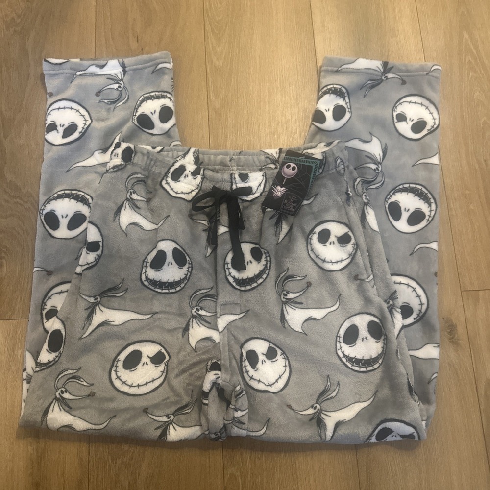 Disney Tim Burton's The Nightmare Before Christmas Jack Silky Pajama Pants Med - Picture 1 of 8